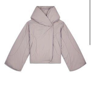 lululemon athletica Lavender Insulated Puffer Primaloft  Jacket Hooded Wrap 8